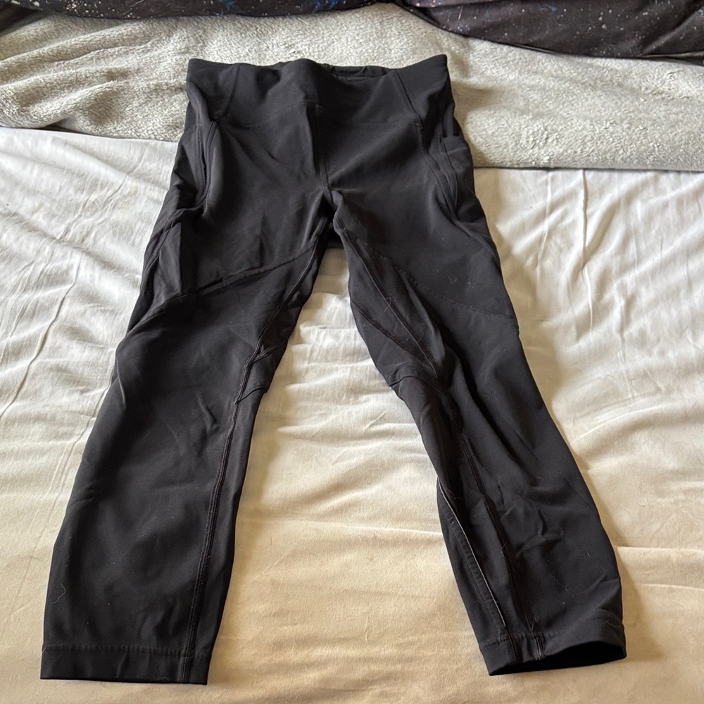 lululemon athletica Black Performance Leggings capris